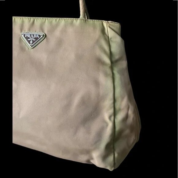 Prada Bag Khaki Green Nylon Tessuto City Handbag - Picture 11 of 16